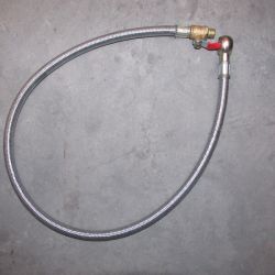 Топливопровод бак–фильтр с краном d=13 L=750 штуцер d=14  200.50.015A (200.50.015)