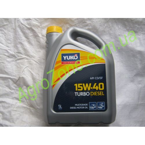 Масло моторне (олива) Юкойл 15W-40 TURBO DIESEL 5 л.