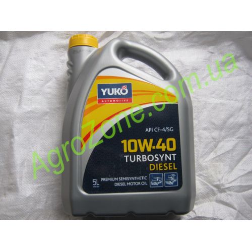 Масло моторне (олива) Юкойл 10W-40 TURBOSYNT дизель 5 л.