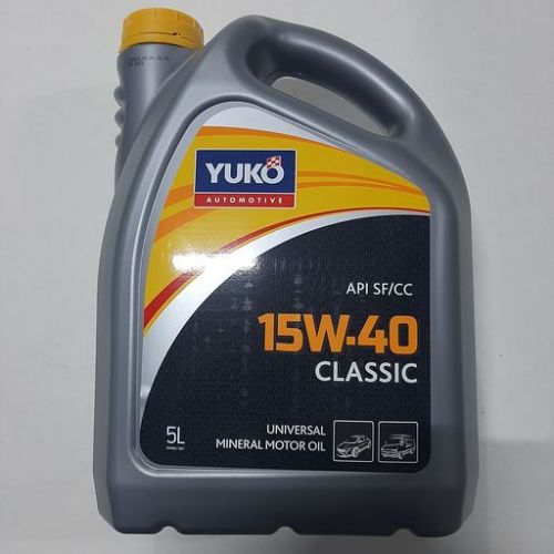 Масло моторне (олива) мінеральне YUKO 15W-40 CLASSIC Dynamic 5 л