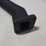 Колектор (коліно)  вихлопної труби KM138 2x2 отвори чугун